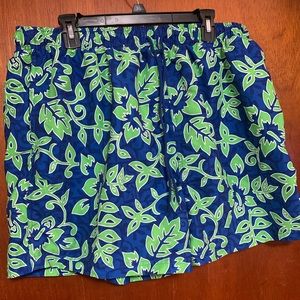 NWT men’s 2X swim trunks. Blue green. Sand in sun brand.